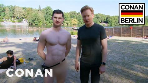 Conan Flula Borg Visit A Nude Beach Conan On Tbs Nudism Culture My