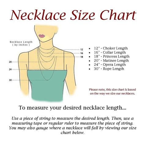 Necklace Measurement Guide Necklace Size Chart My Stitch Fix Style