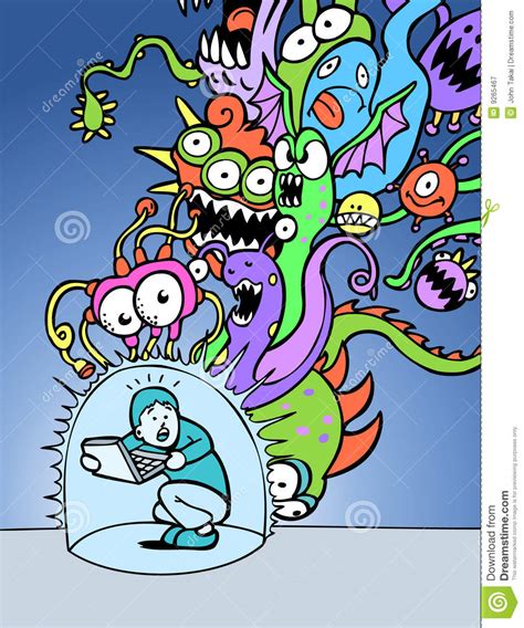 Dicha cubierta viral puede ser considerada una cubierta protectora adicional. Computer Virus Protection Royalty Free Stock Photography - Image: 9265467