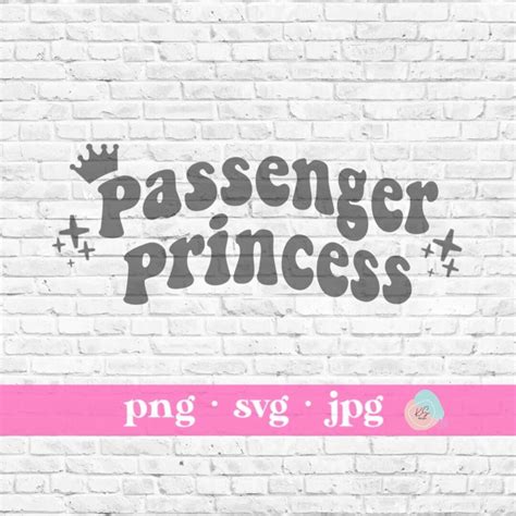 Passenger Princess Svg Trendy Svg Preppy Svg Cute Svg Trendy Png Aesthetic Svg Aesthetic