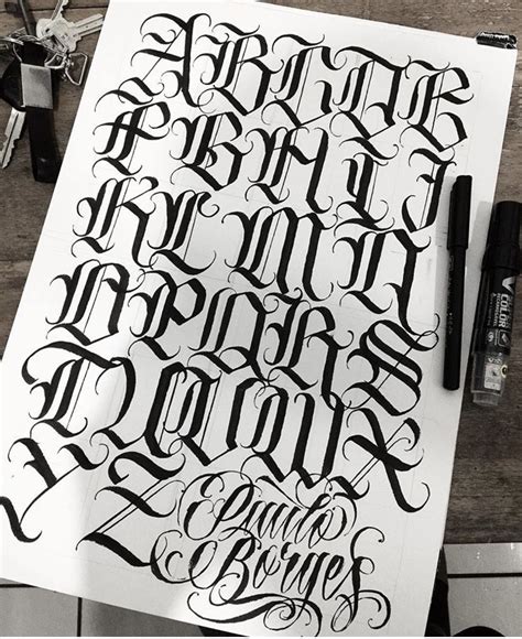 LETTERING tattoo Paulo Borges | Tattoo lettering alphabet, Lettering alphabet, Tattoo lettering ...
