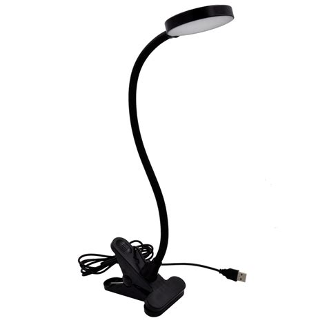 Buy Usb Powered Black Clip On Led Desk Lamp Touch On