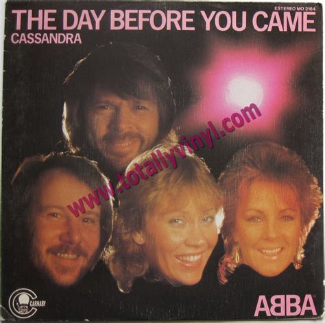 Totally Vinyl Records Abba The Day Before You Came Inch Promotional Issue