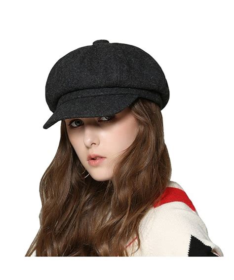 Womens Newsboy Hat Beret Cap Visor Hats For Ladies Wool Newsboy Beret