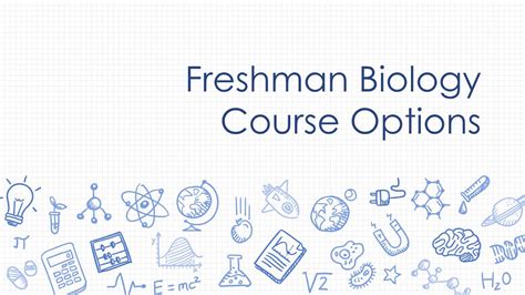 Freshman Biology Course Options Youtube
