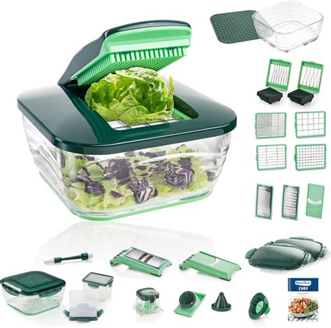 Genius Nicer Dicer Chef Deluxe Set 34 Pieces Fruit And Vegetable