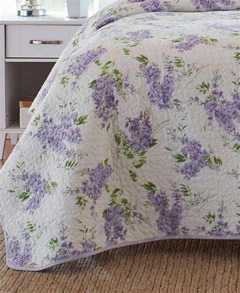Laura Ashley Keighley Cotton Reversible 3 Piece Quilt Set Fullqueen