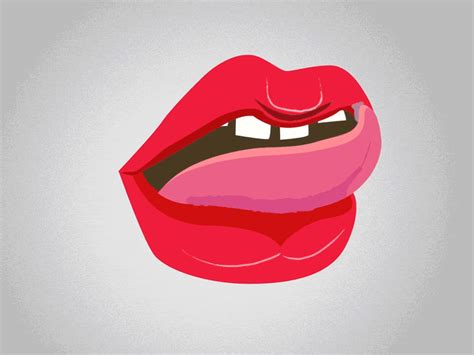 Tonguey Lips By Heatsa On Dribbble
