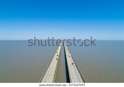 Aerial Drone Photography Lake Pontchartrain Causeway Stock Photo Edit