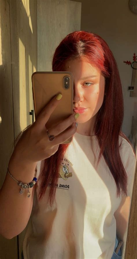 Redhead Redhead Mirror Selfie Selfie