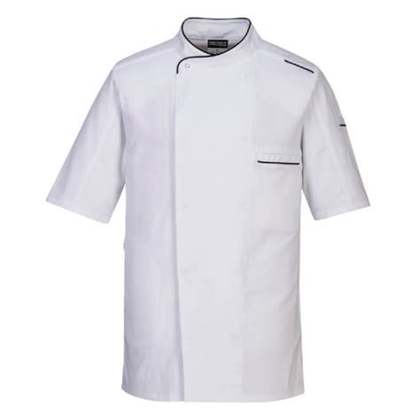 Portwest C735 Short Sleeve Chefs White Jacket Uk