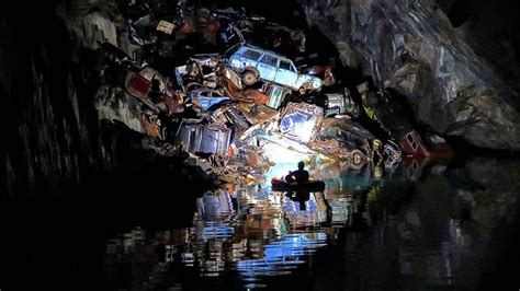 Explorer Finds Vintage Car Junkyard Deep In An Abandoned Mine Dubbed