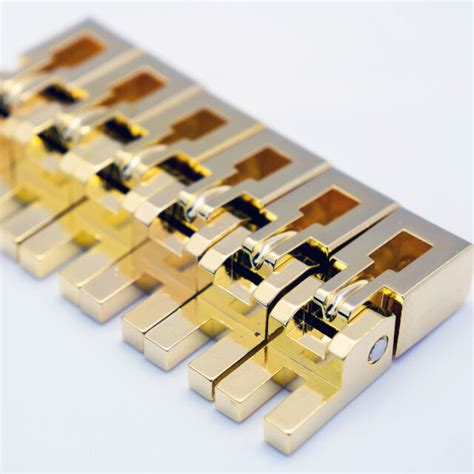 Authentic Floyd Rose 1000 Series Bridge Saddle Set Gold Ebay