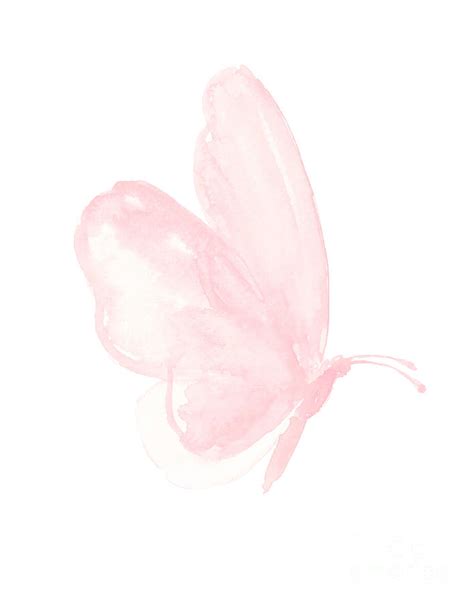 Pastel Pink Butterfly Facing Right Painting By Joanna Szmerdt Pixels