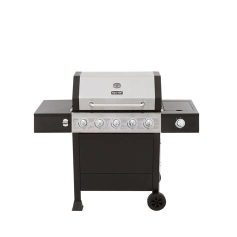 Grilled chicken breast with bbq, bacon, and cheddar. Dyna-Glo 5-Burner Model# DGF510SBP-D Gas Grill