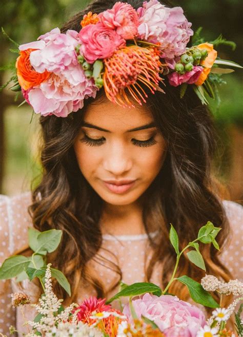 Boho Bridal Trends Flower Crowns