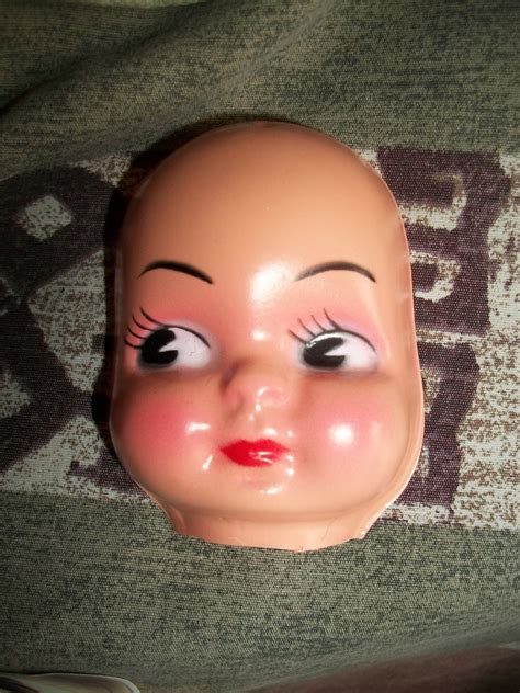 Vintage 3 Inch Plastic Doll Face Mask Semi Glossy Finish Etsy