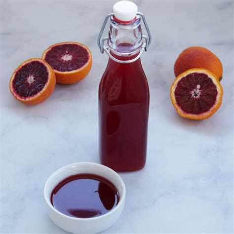 Homemade Blood Orange Simple Syrup Savored Sips