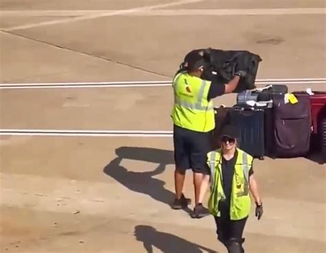 Viral Video Shows Baggage Handlers Throwing Luggage Around The