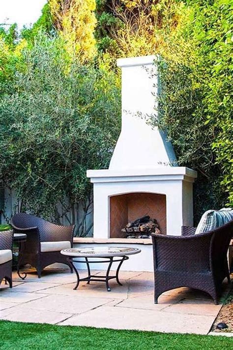 The Best Backyard Fireplace Design That You Must Have 29 Outdoor Fireplace Patio Rustic