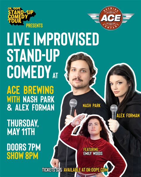Improvised Stand Up Comedy By Nash Park And Alex Forman Live At Ace