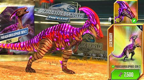 New Super Hybrids Parasaurolophus Gen 2 Max Lv 40 Jurassic World The Game Youtube