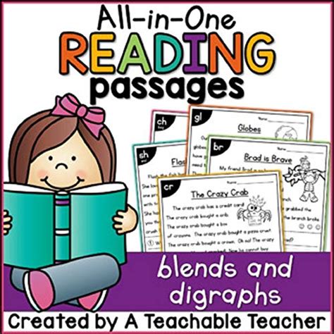 Blends And Digraphs All In One Reading Passagesdistance Learning