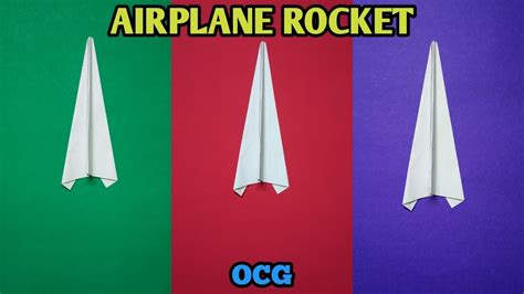 Paper Airplane Rocket Launcher How To Make Airplane Rocket Step By