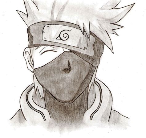 Kakashi Hatake Naruto Desenho Dibujos De Naruto Faciles Dibujos De