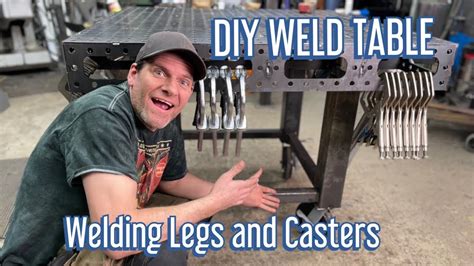 Diy Weld Table Kit Building The Legs Youtube