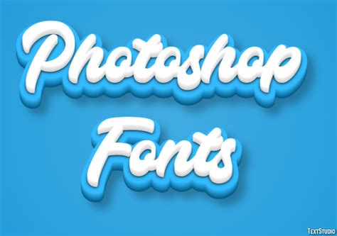 Photoshop Fonts Text Effect And Logo Design Font