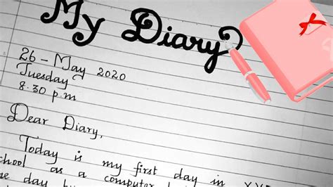 Writing A Diary