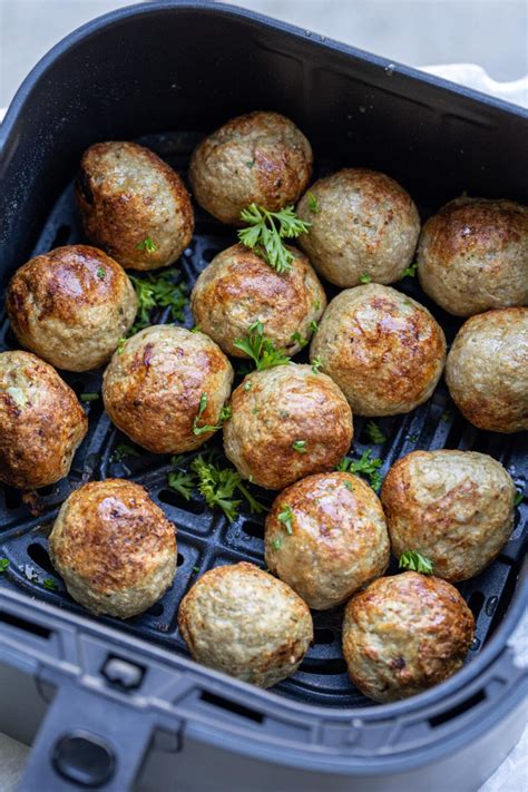Air Fryer Turkey Meatballs Momsdish