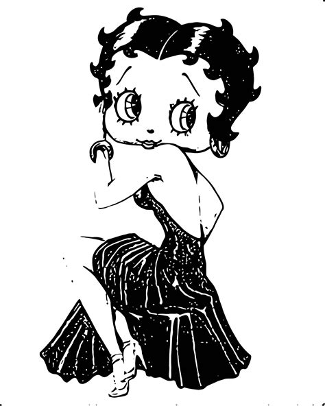 Betty Boop We Coloring Page 395