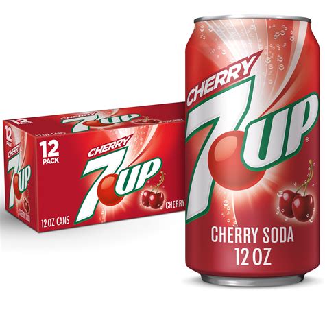 7up Cherry Flavored Soda 12 Fl Oz Cans 12 Pack