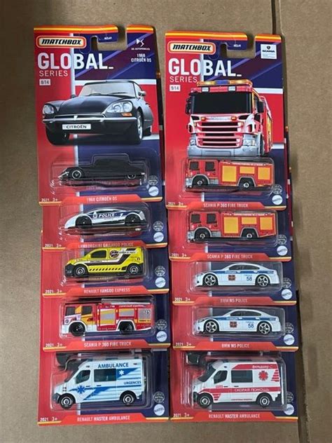 2021 Matchbox Global Series Factory Sealed Case 10 Cars Release B