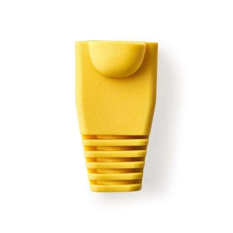 NEDIS Manchon Pour Connecteurs Réseau RJ45 10 pièces Touche jaune