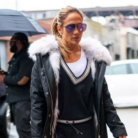 Jennifer Lopez Masters The Rainy Day Blowout Ahead Of Hustlers Movie