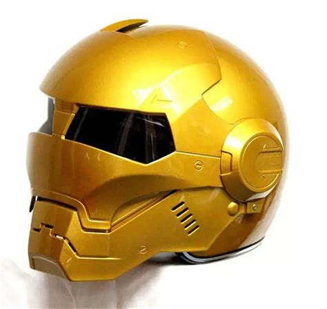 Baru Panas Emas Masei Ironman Iron Man Helm Helm Sepeda Motor Helm