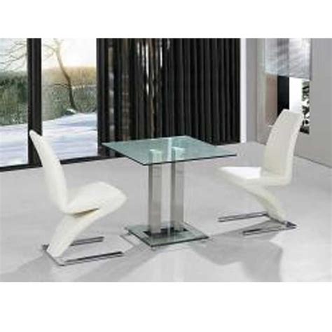 Small Azore Square Glass Dining Table