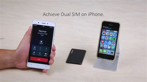 You switch from one number to the other in two clicks. Dual SIM Card for iPhone, "MoreCard" app - YouTube