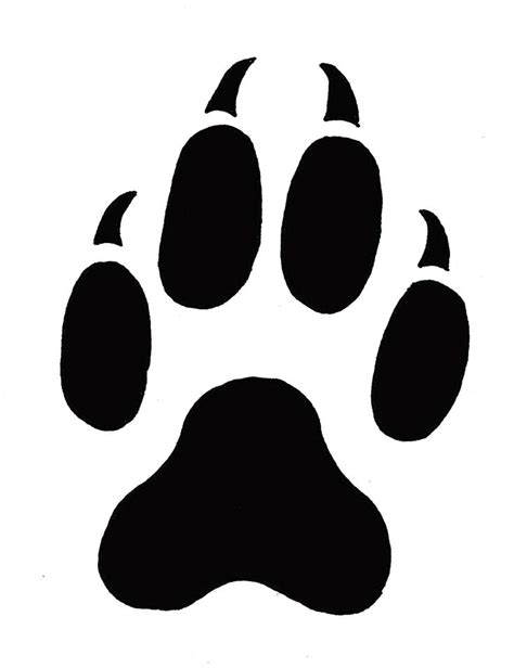 Paw Print Outline Free Download On Clipartmag