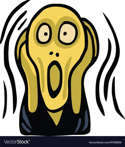 Clipart Of The Screaming Head Royalty Free Vector Image