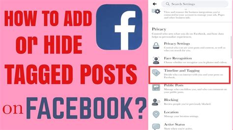 How To Add Or Hide Tagged Posts On Facebook Timeline Tutorial Youtube