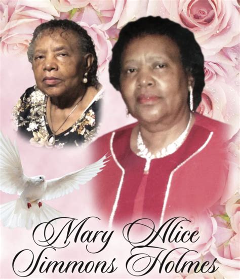 Obituary For Mary Alice Simmons Holmes Mcfarland Funeral Companies