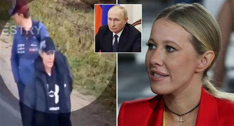 Shocking Moment Putins Goddaughter Flees Russia On Foot