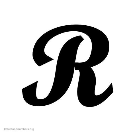 The Letter R In Cursive Letter