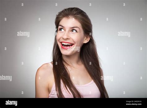 Crazy Girl Portrait Stock Photo Alamy