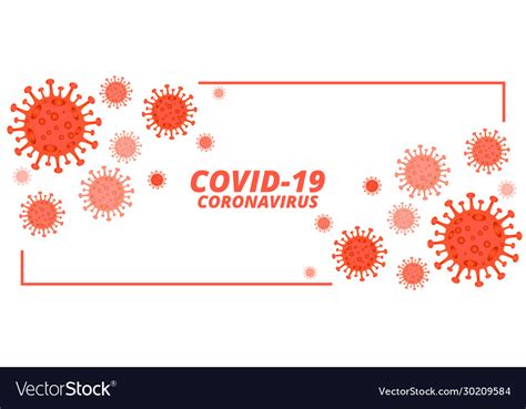Covid 19 Novel Coronavirus Banner With Royalty Free Vector