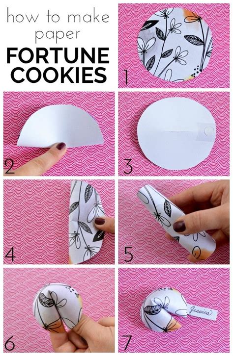 Scrapbook Paper Fortune Cookies Chinese New Year Crafts
